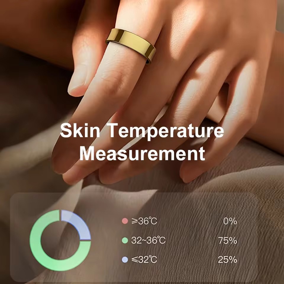 R09 Smart Ring Men Women with  - Temperature Ring Skin บทวิจารณ์และราคา