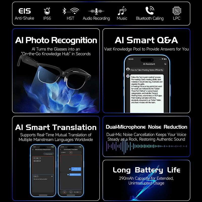 AI Smart Glasses AI Smart Tran - Smart Glasses Lens บทวิจารณ์และราคา