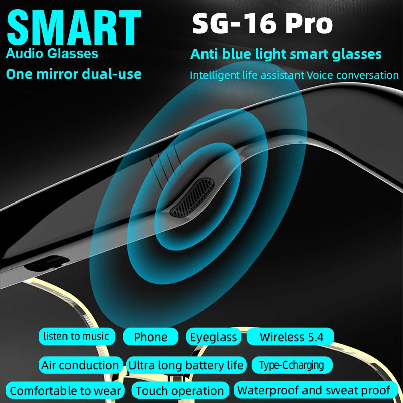 Lenovo New SG-16 Pro Smart Aud - Smart Glasses Lens บทวิจารณ์และราคา