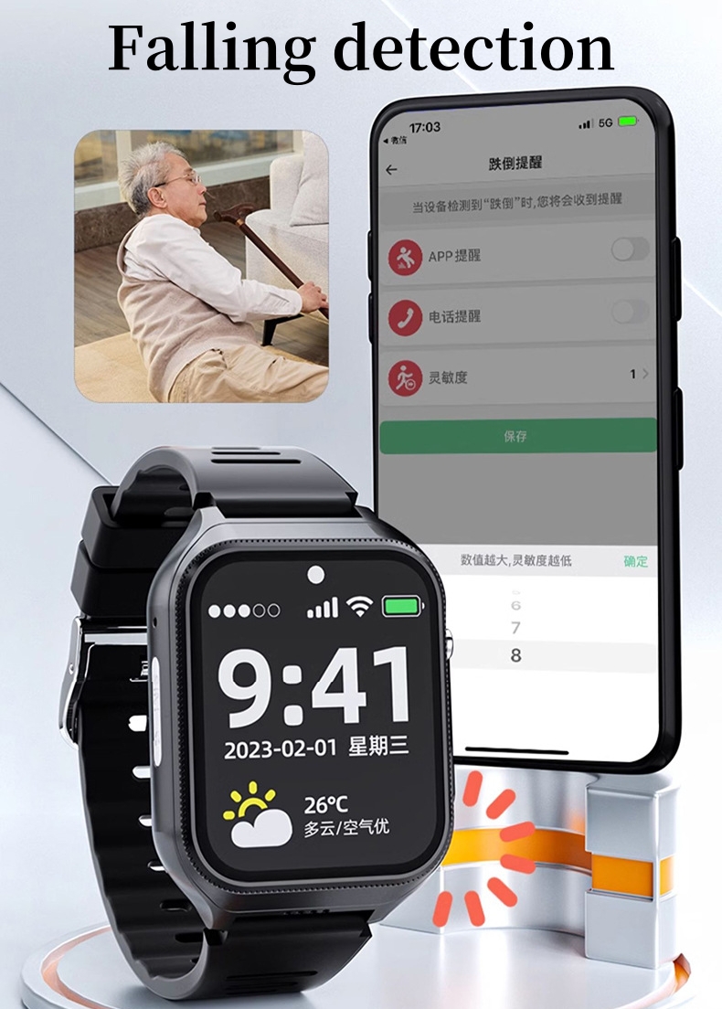 Elderly Smart Watch For Senior - Fall Detection Watch บทวิจารณ์และราคา