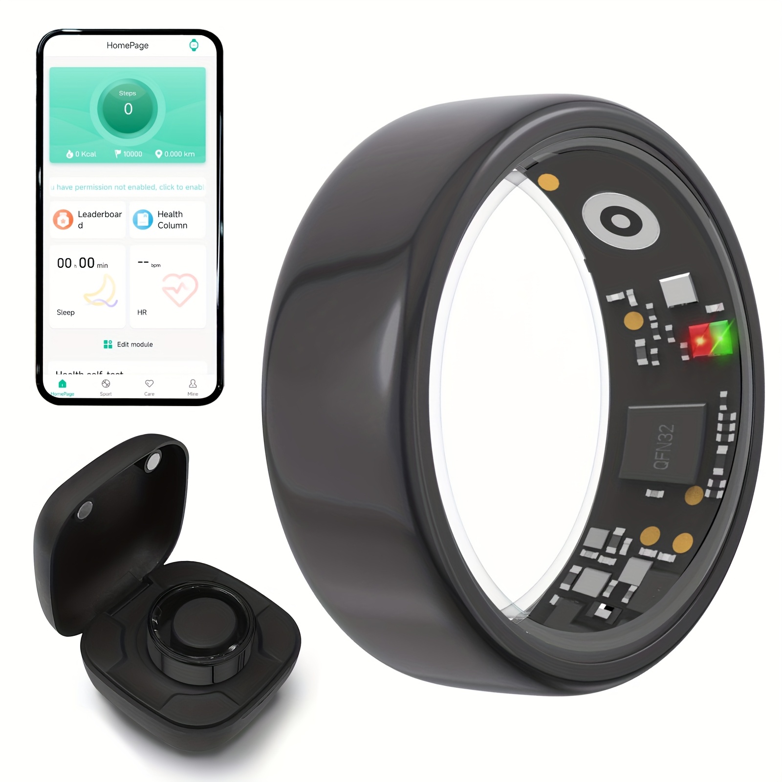 Smart Ring Men Women With Char - Temperature Ring Skin บทวิจารณ์และราคา