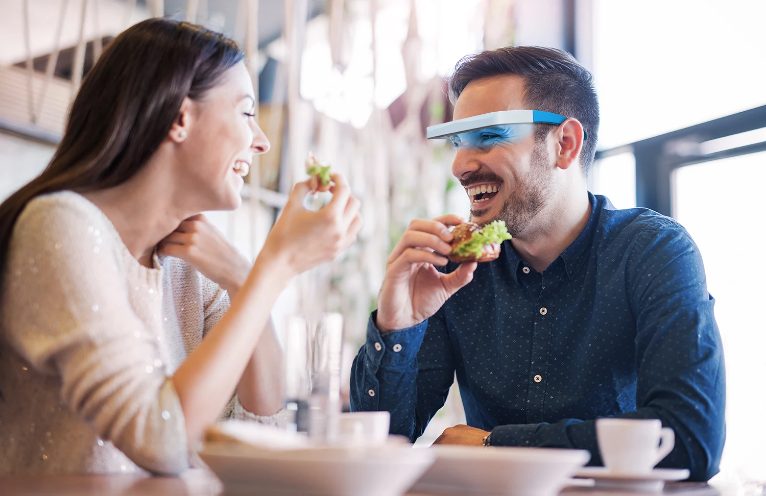 SAD Light Therapy Glasses Red  - Light Therapy Glasses บทวิจารณ์และราคา