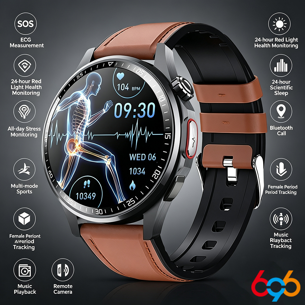 Men Smart Watch All Day Fall D - Fall Detection Watch บทวิจารณ์และราคา