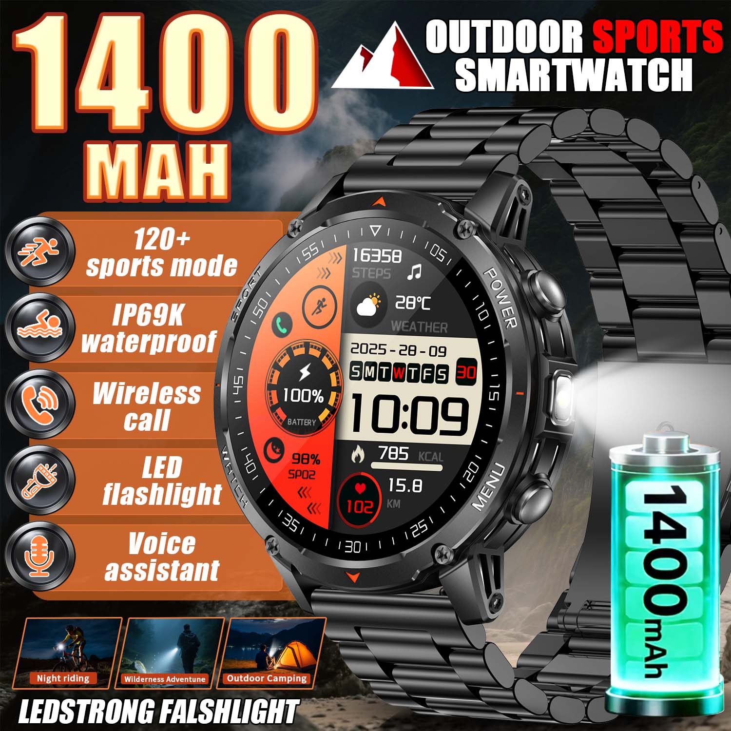 2026 New Military Smart Watch  - Smart Insole Pressure บทวิจารณ์และราคา