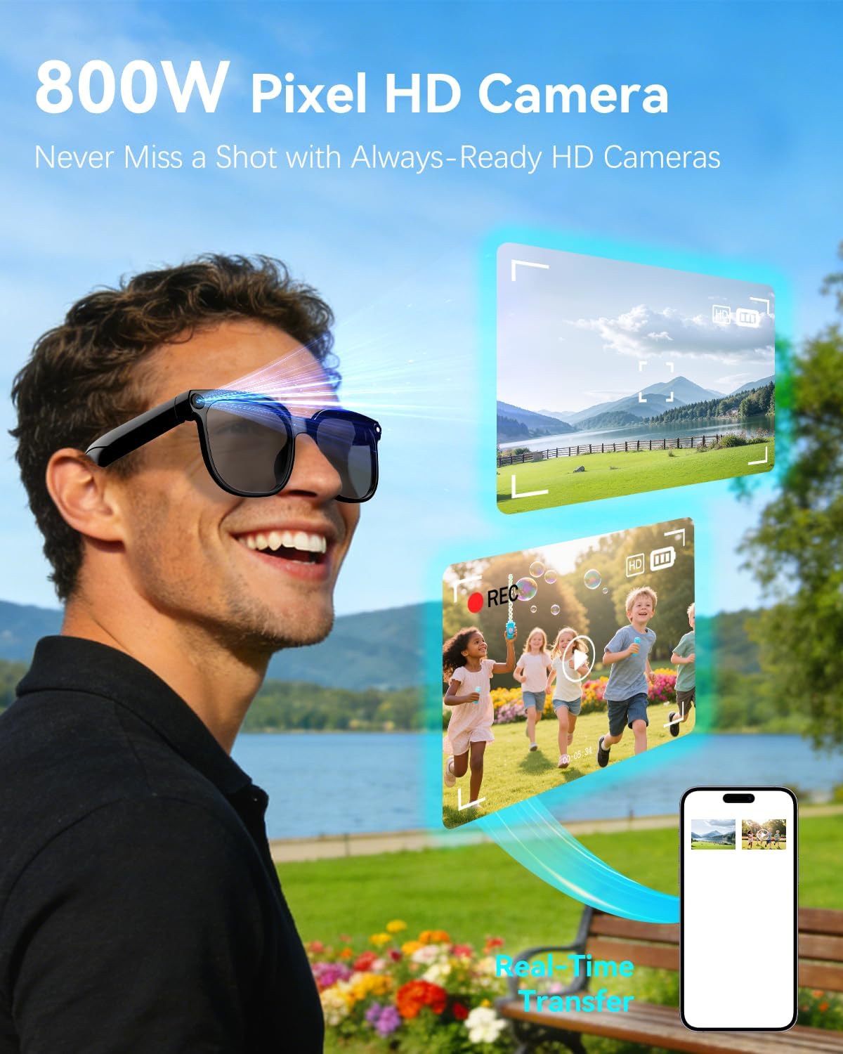 AI Smart Glasses: 8MP Camera,  - Smart Glasses Lens บทวิจารณ์และราคา