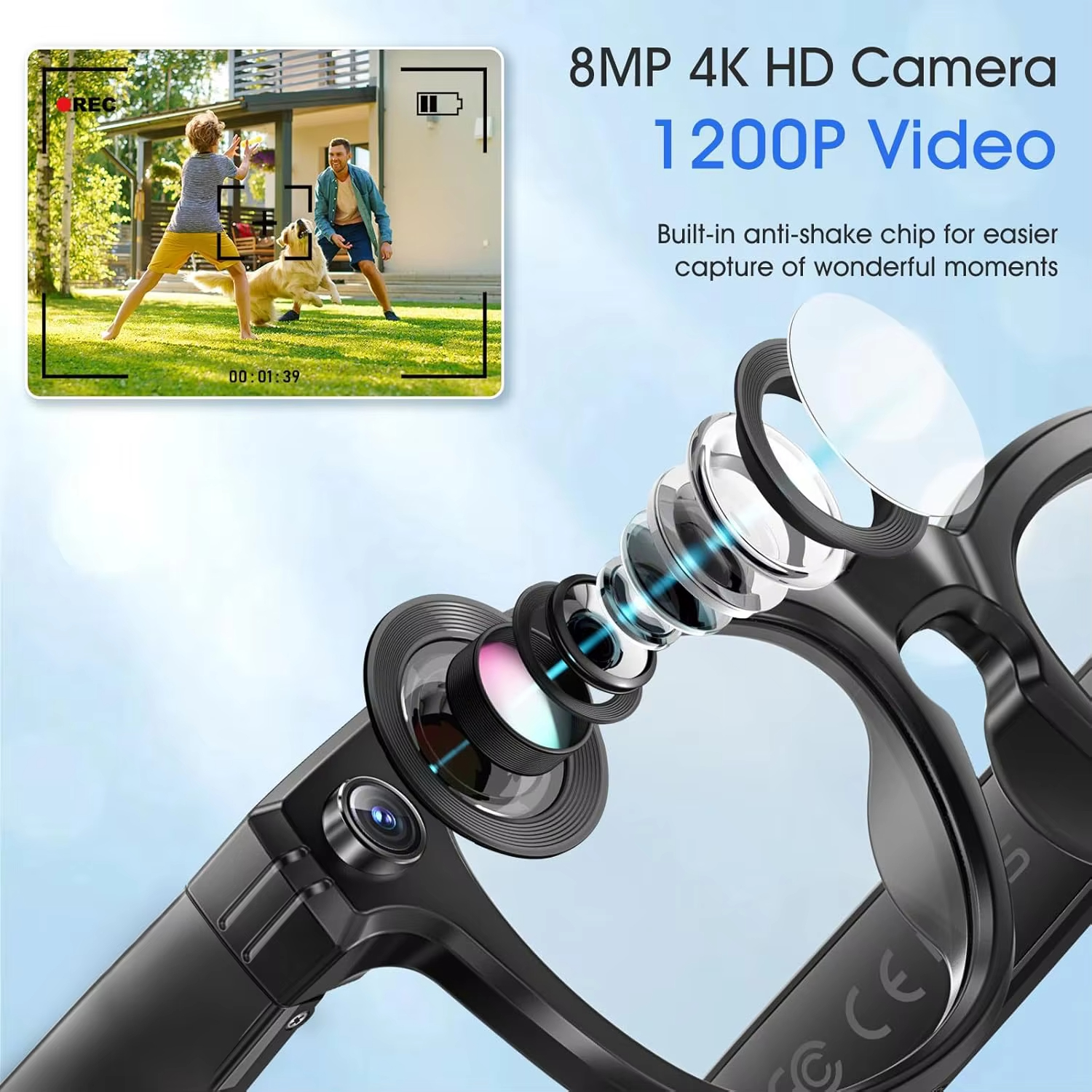 Xiaomi 800W Camera AI Glasses  - Smart Glasses Lens บทวิจารณ์และราคา