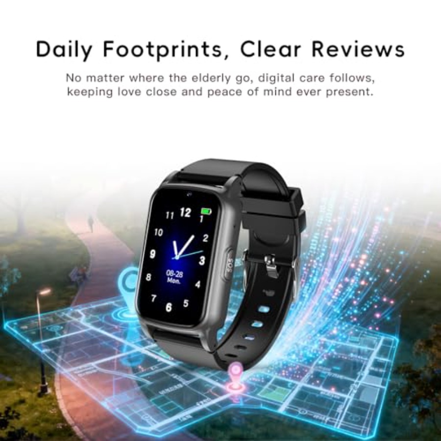 Smart Watch for Seniors with F - Fall Detection Watch บทวิจารณ์และราคา