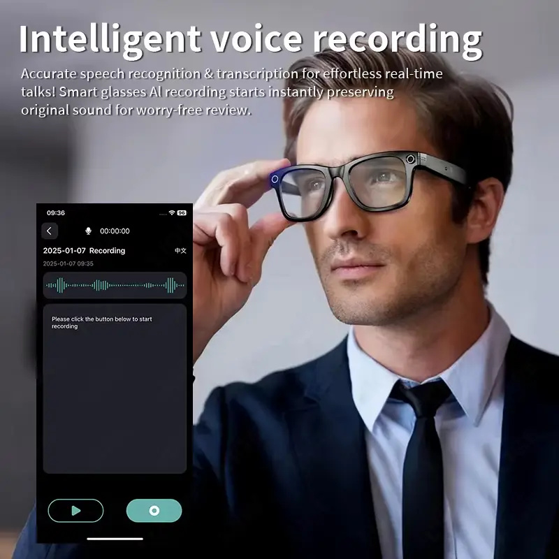 AI Smart Glasses with 8MP Came - Smart Glasses Lens บทวิจารณ์และราคา